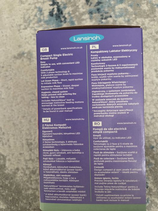 Pompa sani electrică Lansinoh