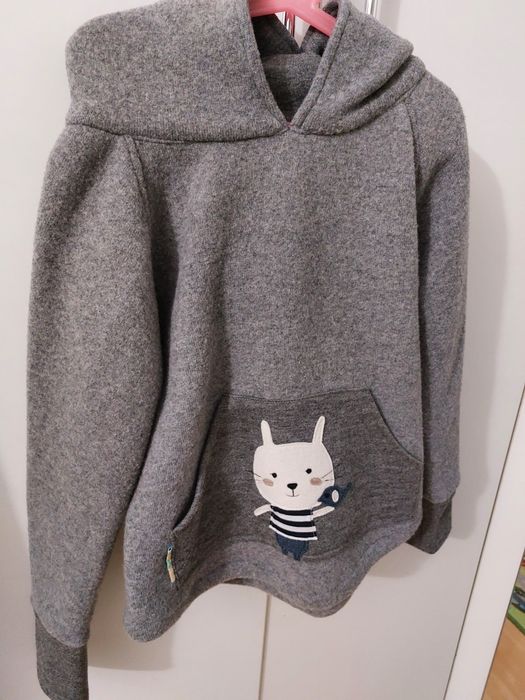 Hoodie de lana fiarta, nr.122-128