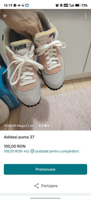Adidasi dama puma  37