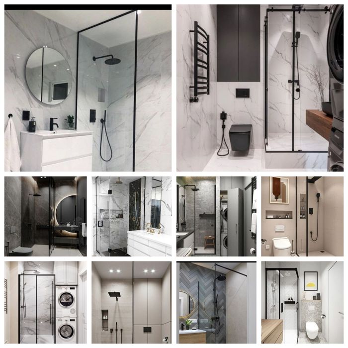 Дущ кабини навес перила