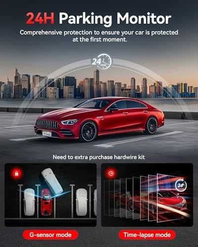 Нова Автомобилна камера 4K UHD с GPS паркинг режим и тъчскрийн за кола