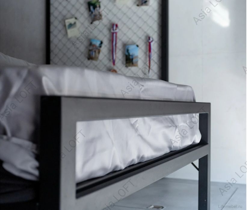 Металлическая Кровать, Темир Кровать, Евро Стиле Лофт,