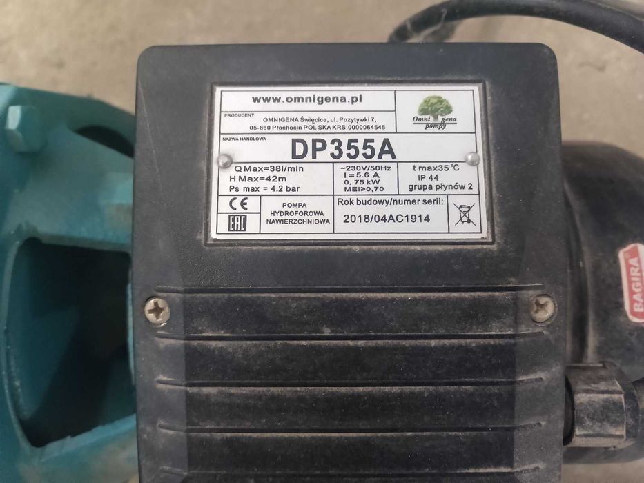 Помпа за вода Omnigena DP 355A с ежектор 750 W
