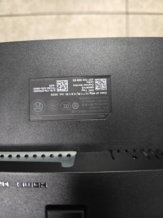 Dell S3220DGF Gaming Monitor defect pentru piese