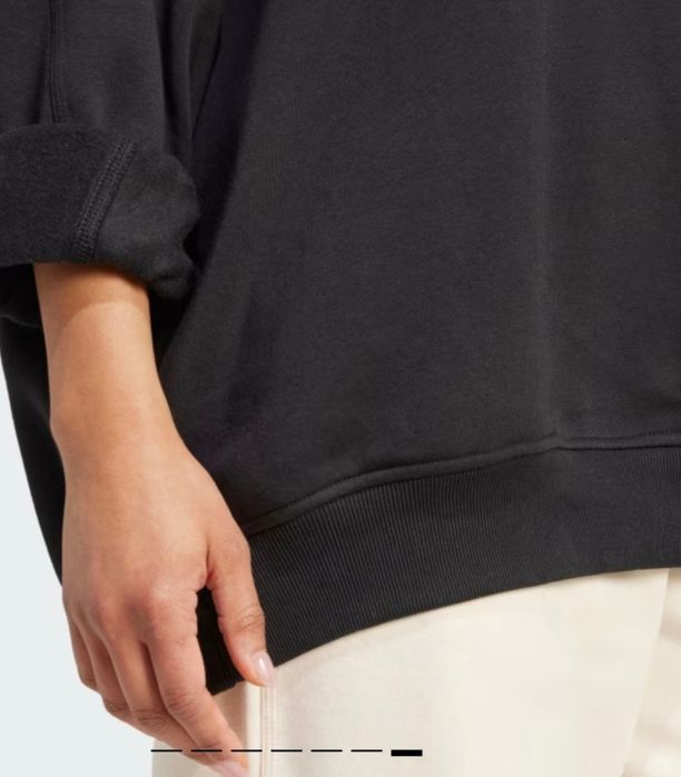 Свитшот свободного кроя Adidas Америка, серый и чёрный