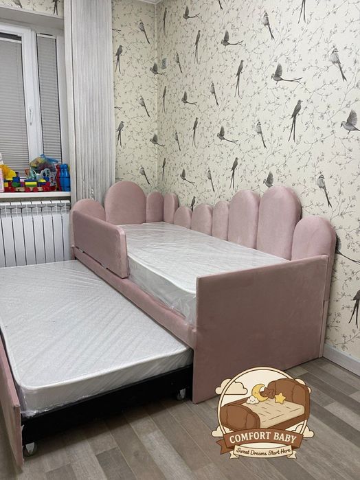 Детская мягкая кровать ПЕЧЕНЬКИ