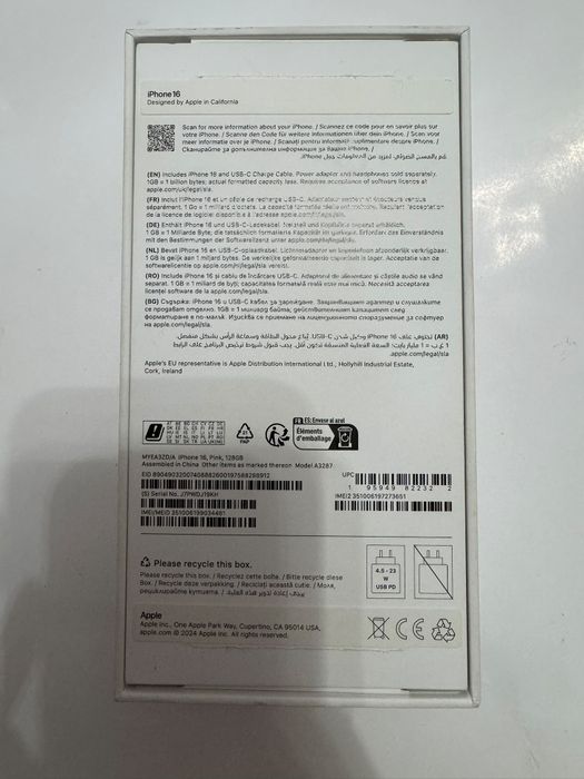 iPhone 16 Pink 128 GB