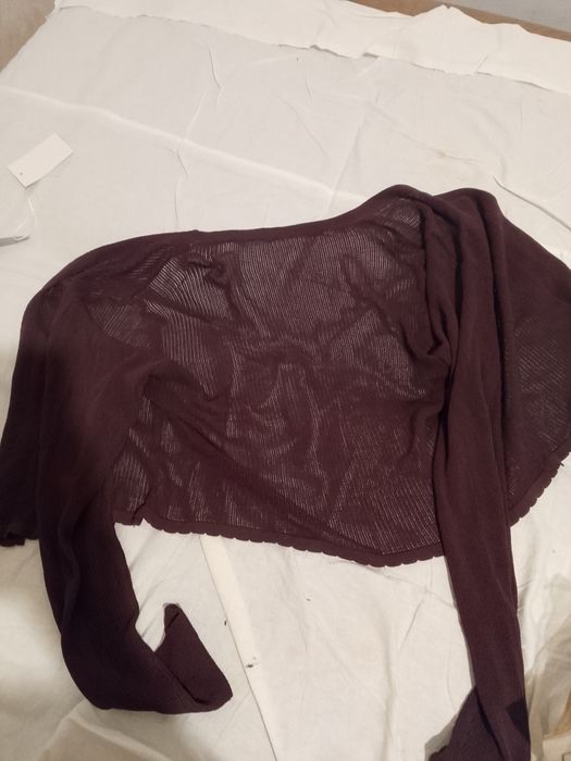 Кофта сетчатая коричневая