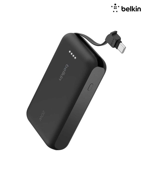 Повербанк Belkin с интегрированным кабелем (10.000 mAh)