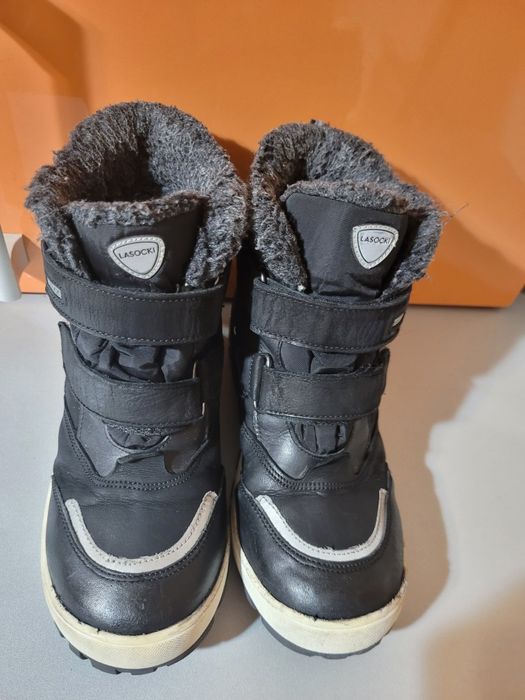 Ghete iarna fete/băieți din piele îmblănite -32