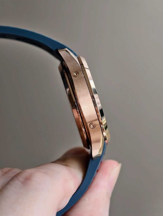 patek philippe aquanaut розово злато / синьо нов модел