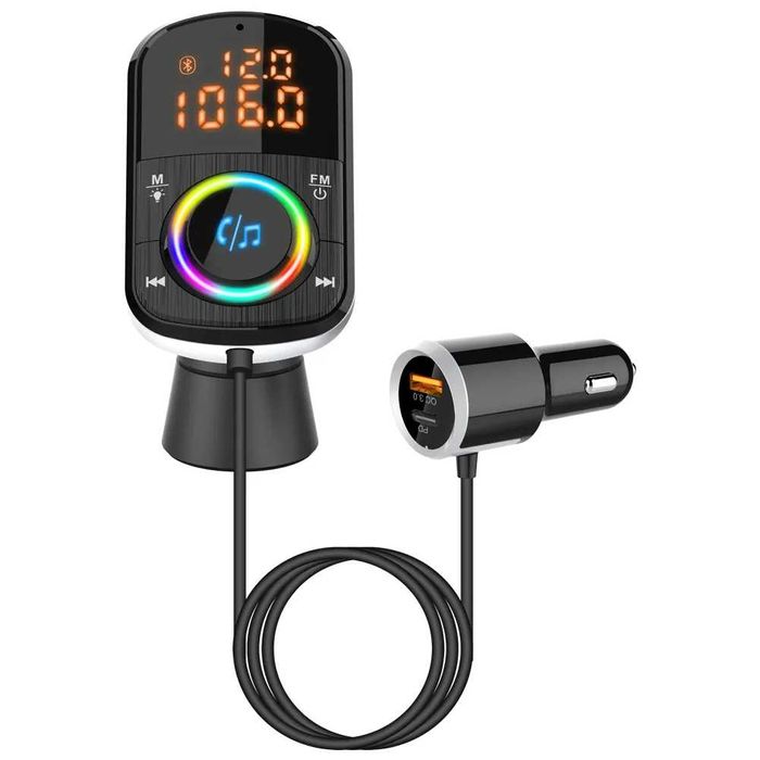 Bluetooth FM трансмитер BC71 с функция за бързо зареждане QC3.0 , USB