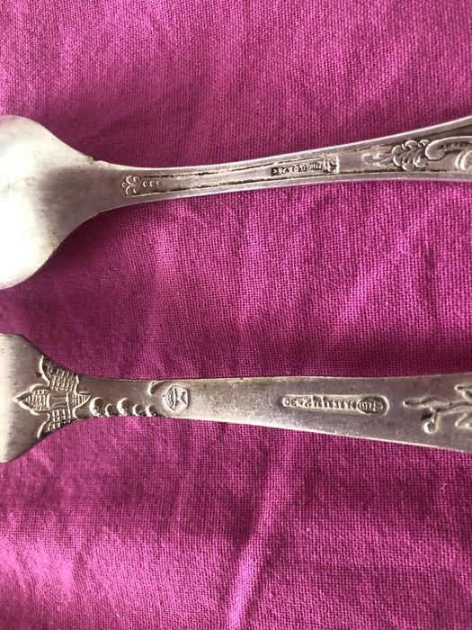 Ложки и вилки мельхиор