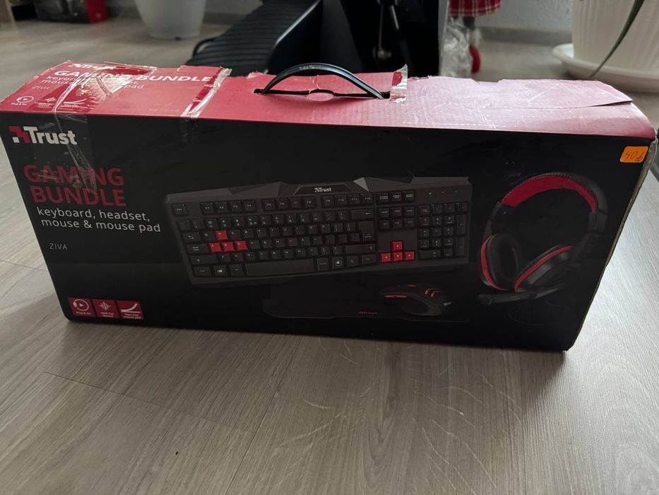 Продавам чисто нов геймърски комплект TRUST (Gaming Bundle)