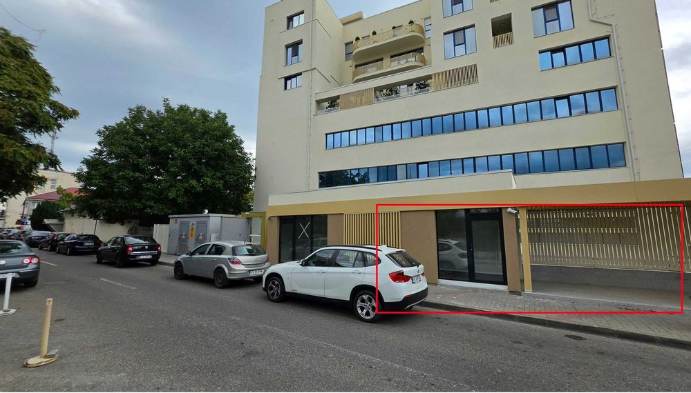 Spațiu comercial PREMIUM – vitrină stradală – terasă