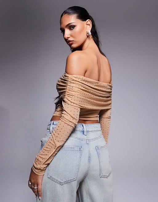 Топ блуза ASOS с камъни