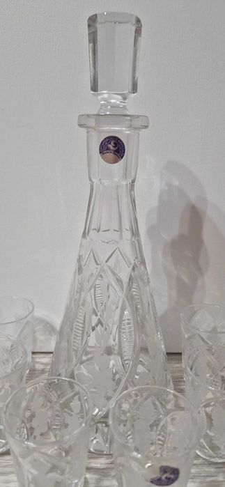 Графин с рюмками хрусталь