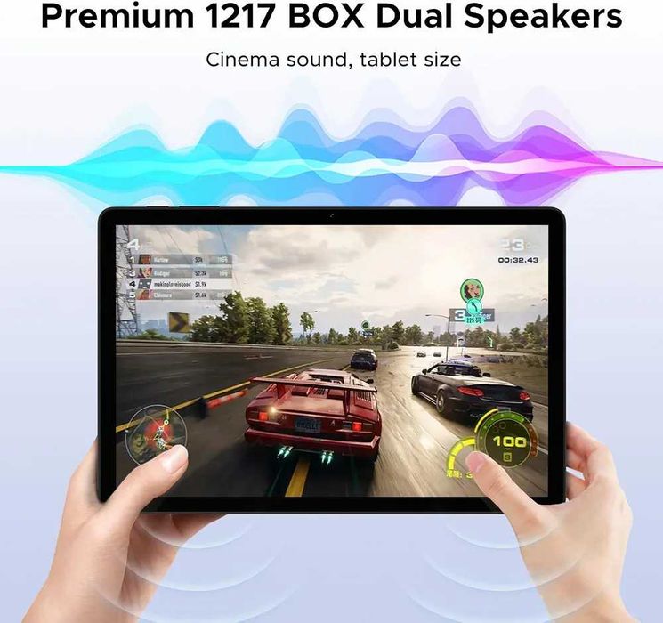 Чисто нов запечатан в целофан 11" таблет DOOGEE Tab G6 256GB 30GB RAM 4G SIM Android 16 Сив