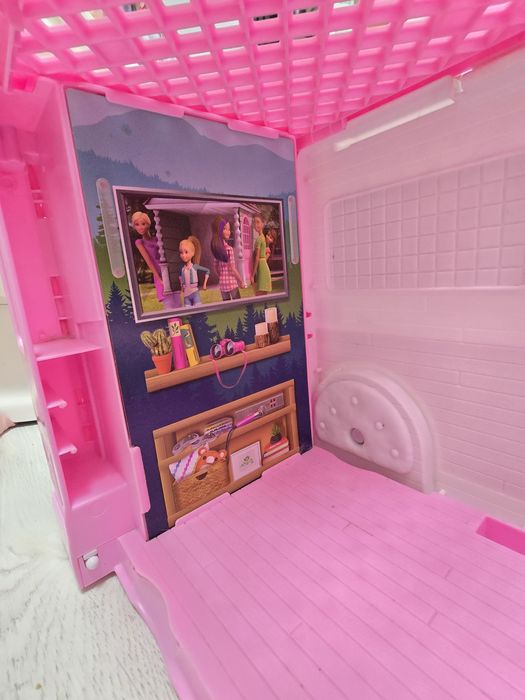 Rulota Barbie Camper transformabila multe zone de joaca predare locala