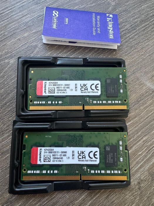 Kingston 16GB Kit DDR4 3200MHz (2x8GB) SO-DIMM – NOU, nefolosit, pentru laptop