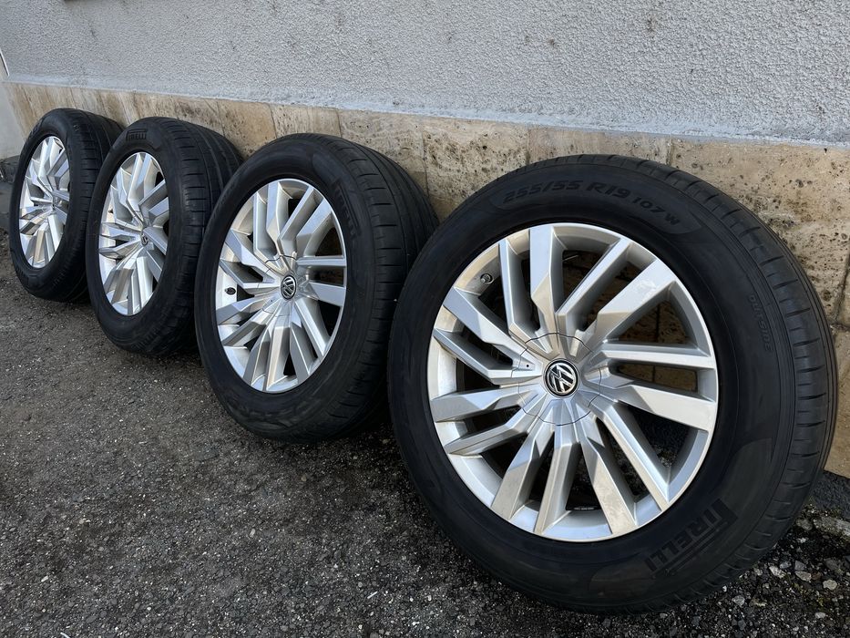 Jante Roti 19 VW Touareg 3 Audi Q7 4M Q8 E Tron Anvelope Vara Iarna 255 55 R19 M+S