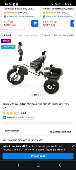 Tricicleta pentru copii