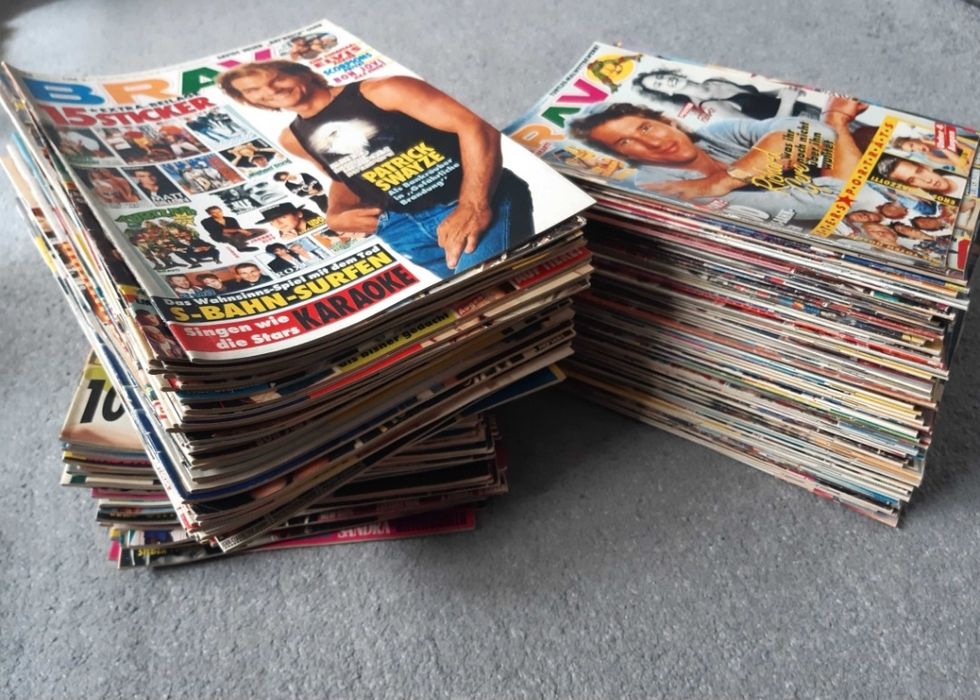 Голяма Колекция Стари Немски Списания BRAVO / POPCORN 175 Броя