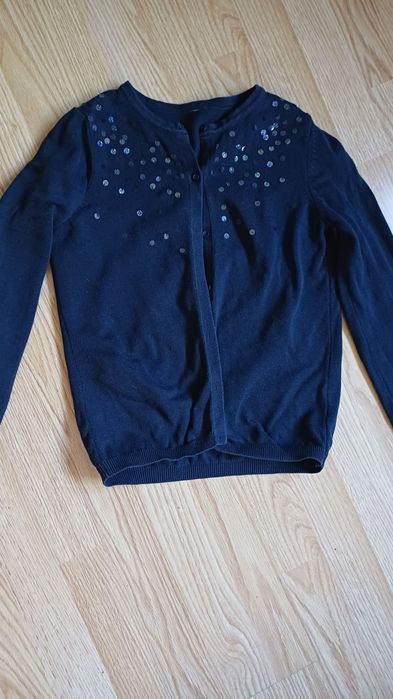 Детска  тъмно синя жилетка