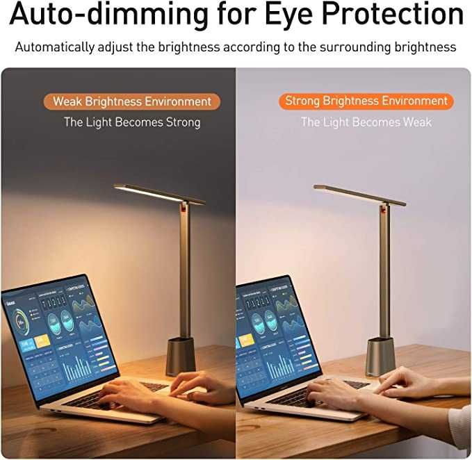 Светодиодная настольная лампа Baseus, сенсорное управление. ест Достав