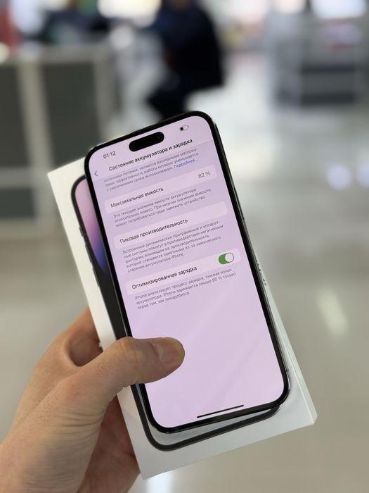 Айфон 14 про мах 512 82% е-сим