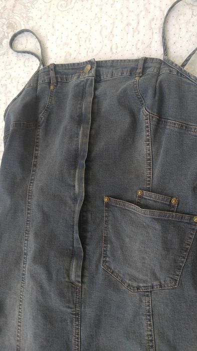 Сарафан джинсовый длинный