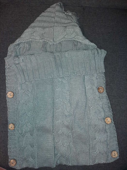 Paturica port bebe tricot bebeluși