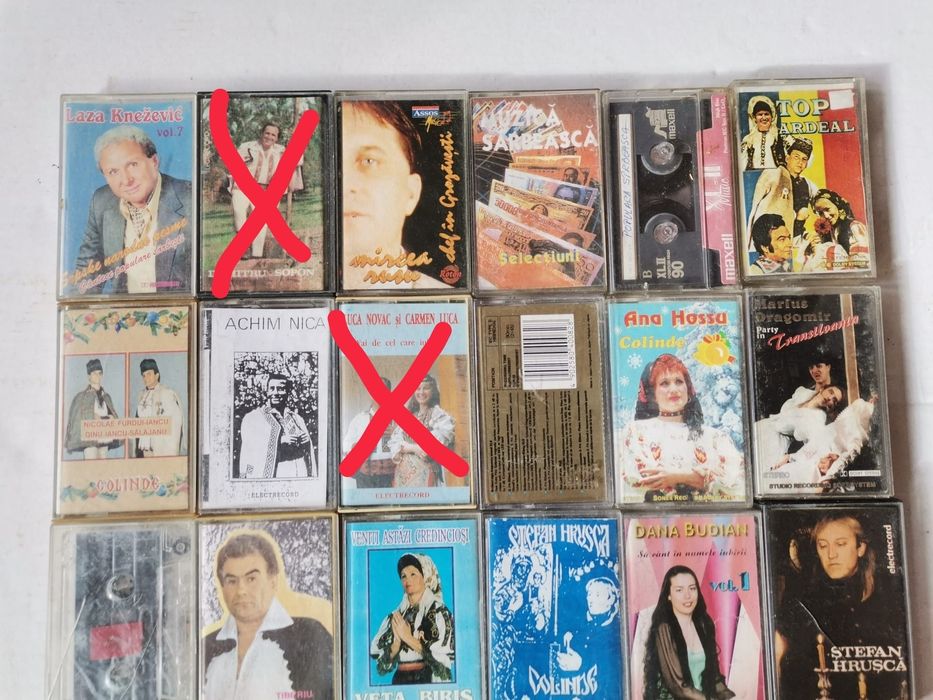 Casete audio muzica usoara si populara
