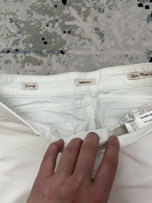 Pantaloni dama albi Miss Sixty
