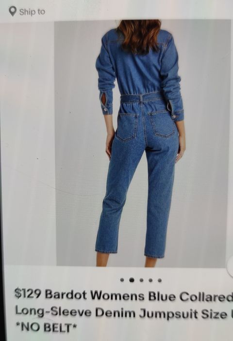 Джинсовый комбинезон