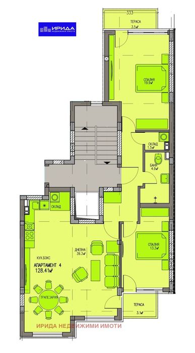 Продава се Тристаен апартамент в София, Люлин 10 - 128 кв.м за 1797 €/кв.м - Снимка #8