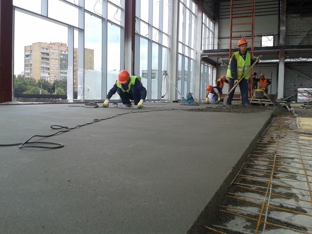 Полусухая стяжка пола