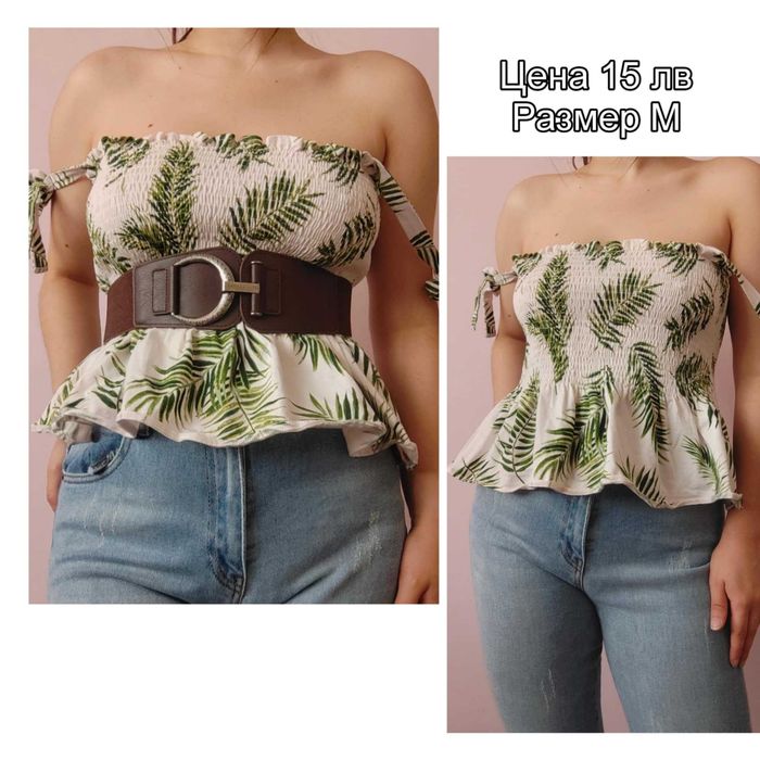 Дамски летни потнци, блузки къс топ