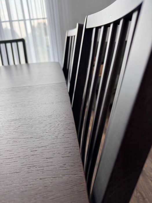 Masa extensibila IKEA STRANDTORP + Scaune - living