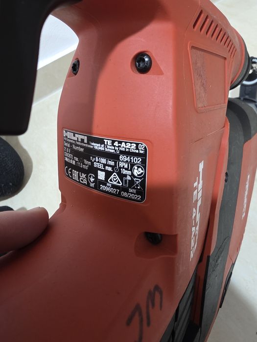Rotopercutor Hilti TE4-A22 cu aspirator TE DRS-4-A