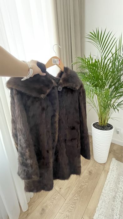 Цельная норковая шуба