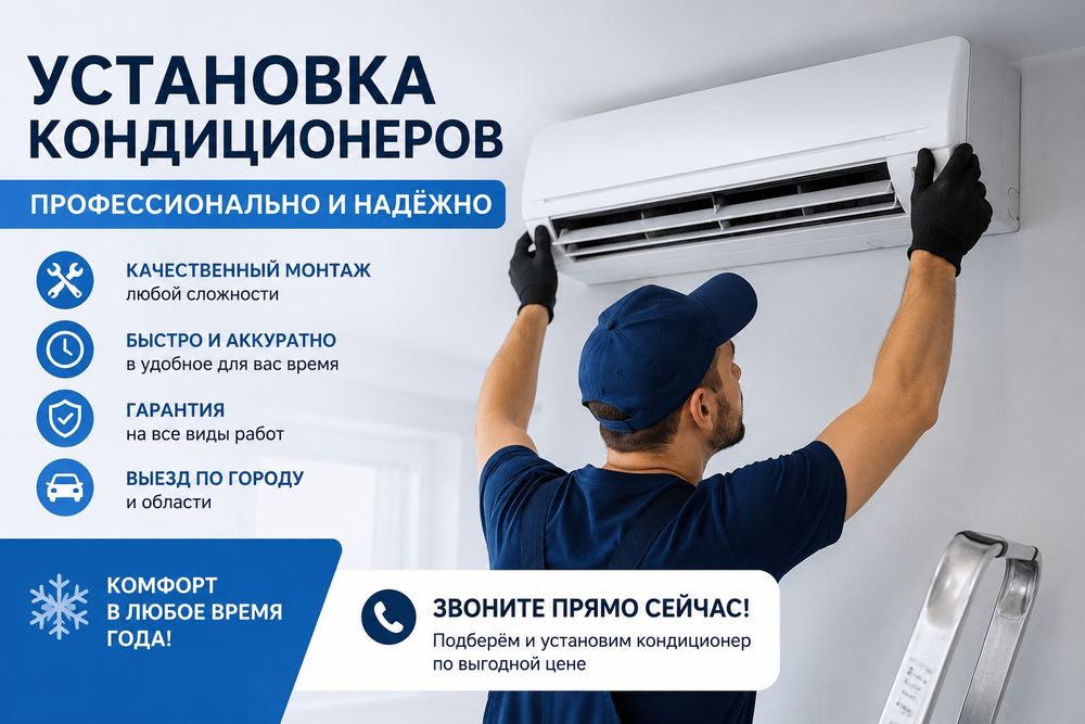 Установка кондиционеров