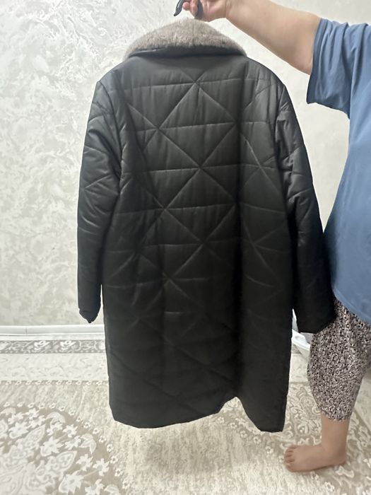 Стеганное пальто