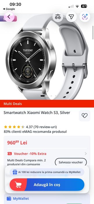 Xiaomi Watch S3 silver