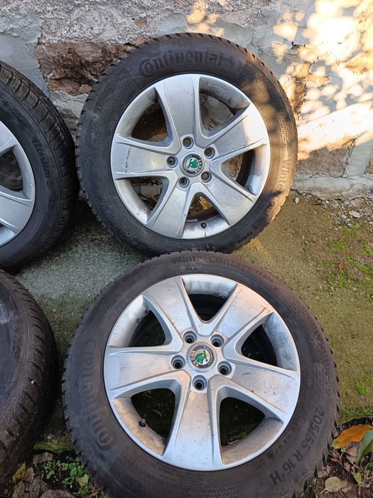 Джанти   и гуми  за  Шкода  -16 цола