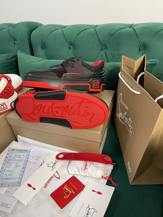 Adidasi Christian Louboutin piele naturala 100% Full Box colectie noua