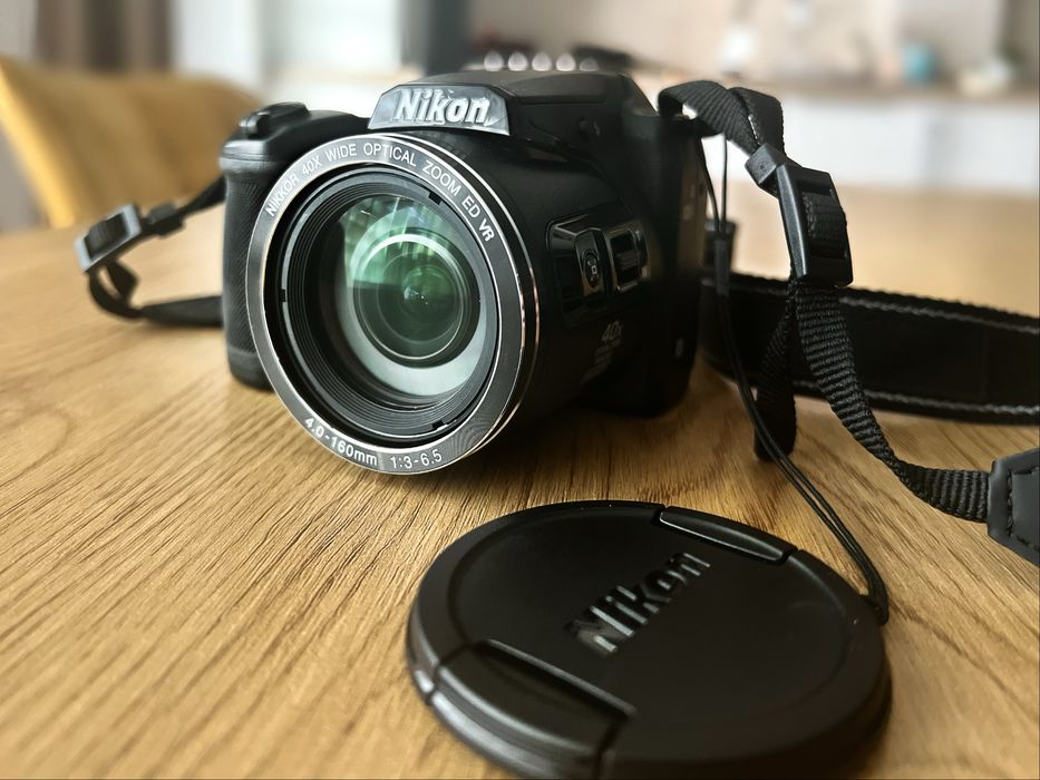 Aparat foto digital Nikon COOLPIX B500, 16MP, Negru + husǎ