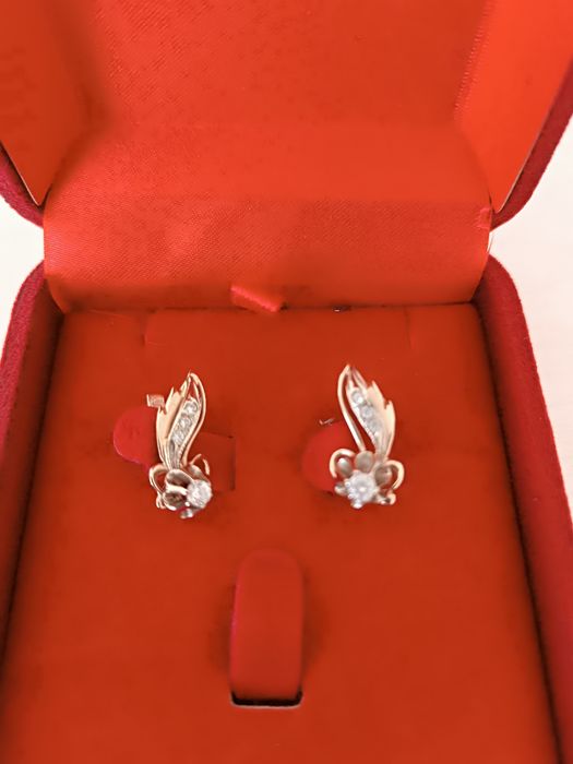 Золотые серьги пробы 583,585