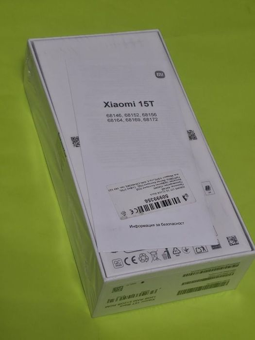 ЗАПЕЧАТАН 512GB Xiaomi 15T Гаранция Yettel 3г. 2029 Black | Черен