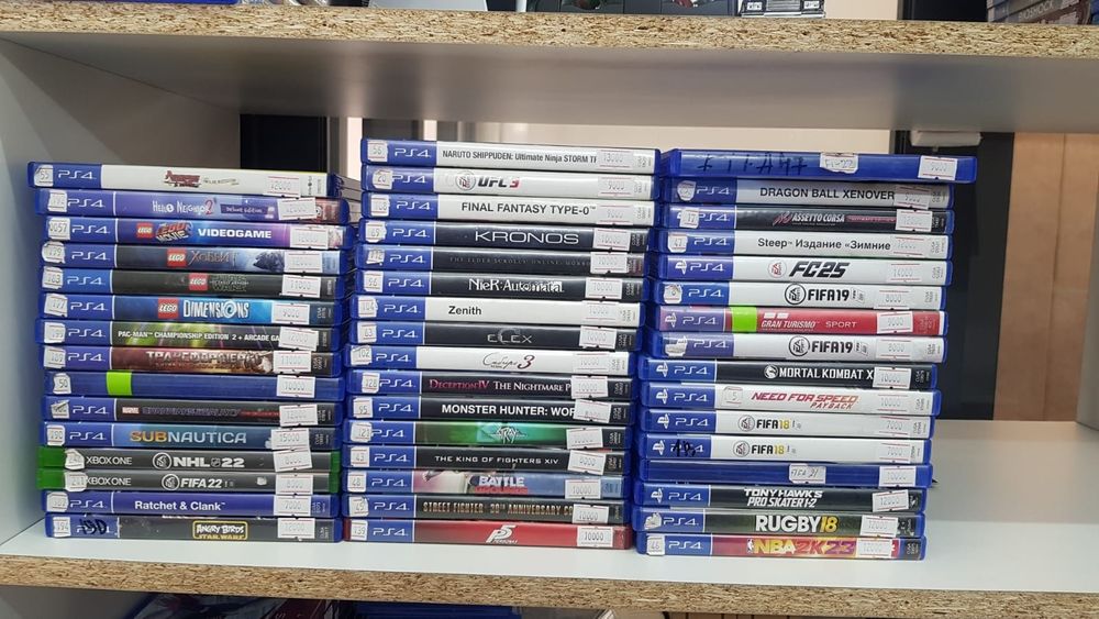 1 игра в среднем 10 тысяч если берете пару скидка  пс3пс4 пс5  нинтенд